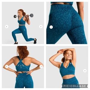 Gymshark adapt animal seamless legging and sports bra set xs